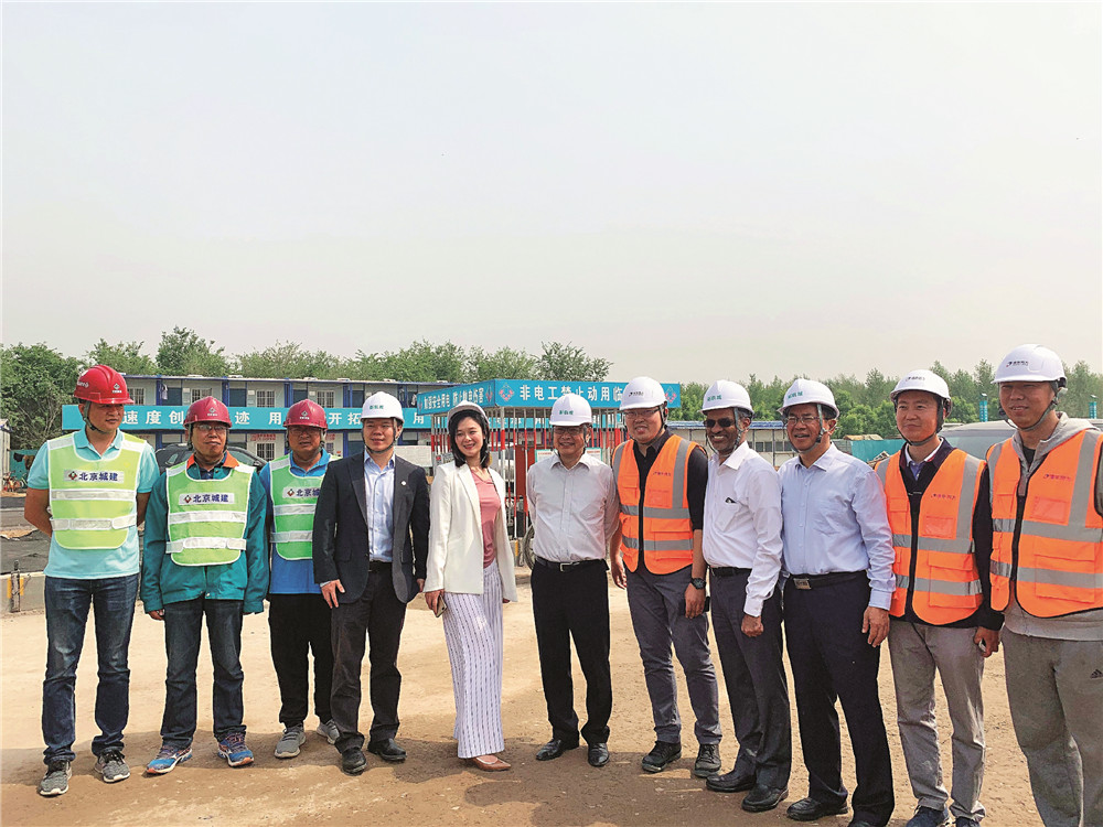 2019年5月 USGBC一行參觀建設中的全球首個LEED for Cities規劃與設計預認證項目北京大興國際機場臨空經濟區（北京部分）