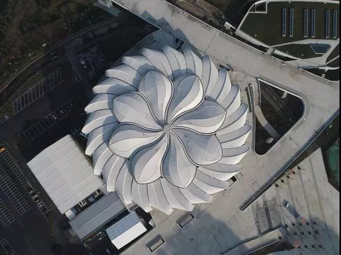 耗資11億、重達1280噸、40米高空上的“蓮花”建筑開花了！網友：撲面而來的中國風！
