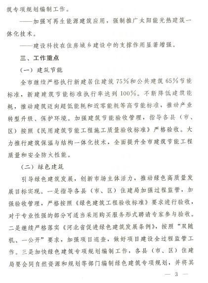 石家莊：《2020年全市建筑節能、綠色建筑與裝配式建筑工作方案》